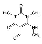 1,3-dimethyl-4-(methylamino)-2,6-dioxo-pyrimidine-5-carbaldehyde 89549-92-8