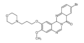 1326566-24-8 3-methoxy-2-(3-(morpholino)propoxy)-10-bromo-8H-quinazolino[4,3-b]quinazolin-8-one