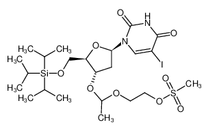 1454333-47-1 spectrum, 5-iodo-3’-O-{1-[2-(methylsulfonyloxy)ethoxy]ethyl}-5’-O-triisopropylsilyl-2’-deoxyuridine