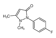 2-(4-fluorophenyl)-1,5-dimethylpyrazol-3-one 5400-60-2