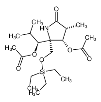 154774-39-7 (3R,4S,5R,1'S)-4-acetoxy-5-(1'-acetoxy-2'-methylpropyl)-3-methyl-5-(triethylsilyloxymethyl)pyrrolidin-2-one