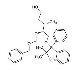 381247-21-8 (3S,4S)-4-Benzyloxymethoxy-5-(tert-butyl-diphenyl-silanyloxy)-3-methyl-pentan-1-ol