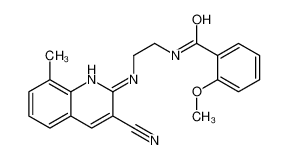 N-[2-[(3-cyano-8-methylquinolin-2-yl)amino]ethyl]-2-methoxybenzamide 606105-14-0