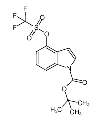 1195931-67-9 spectrum, tert-butyl 4-(((trifluoromethyl)sulfonyl)oxy)-1H-indole-1-carboxylate