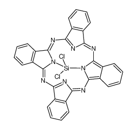 19333-10-9 structure, C32H16Cl2N8Si