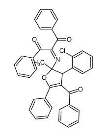 109703-84-6 2-[4-Benzoyl-3-(2-chlorphenyl)-2,3-dihydro-2-methyl-5-phenyl-2-furylimino]-1,3-diphenyl-1,3-propandion