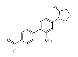 4-[2-methyl-4-(2-oxopyrrolidin-1-yl)phenyl]benzoic acid 96%