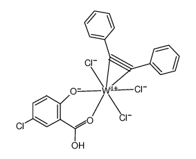 181804-00-2 structure, C21H14Cl4O3W