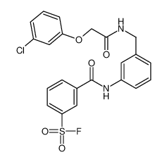 3-[[3-[[[2-(3-chlorophenoxy)acetyl]amino]methyl]phenyl]carbamoyl]benzenesulfonyl fluoride 16711-88-9