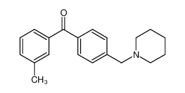 (3-methylphenyl)-[4-(piperidin-1-ylmethyl)phenyl]methanone 898770-95-1