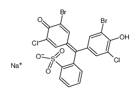 102185-52-4 structure, C19H9Br2Cl2NaO5S