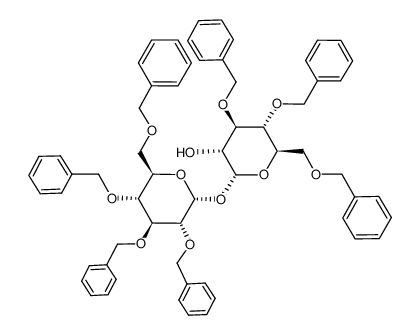 615564-31-3 spectrum, (2R,3R,4R,5R,6R)-4,5-bis(benzyloxy)-6-((benzyloxy)methyl)-2-(((2R,3R,4S,5R,6R)-3,4,5-tris(benzyloxy)-6-((benzyloxy)methyl)tetrahydro-2H-pyran-2-yl)oxy)tetrahydro-2H-pyran-3-ol