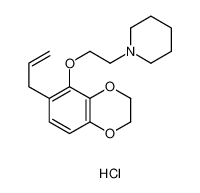 1-[2-[(6-prop-2-enyl-2,3-dihydro-1,4-benzodioxin-5-yl)oxy]ethyl]piperidine,hydrochloride 13203-36-6