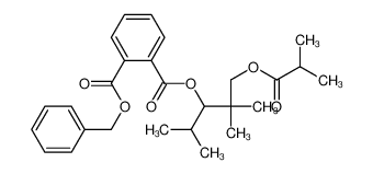 1,2-苯二甲酸-2,2-二甲基-1-(1-甲基乙基)-3-(异丁酰氧基)丙基苯甲酯