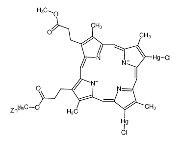 74822-31-4 structure, C32H30Cl2Hg2N4O4Zn