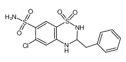 6-氯-1,1-二氧代-3-(苯基甲基)-3,4-二氢-2H-苯并[e][1,2,4]噻二嗪-7-磺酰胺