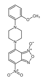 7-[4-(2-甲氧基苯基)-1-哌嗪基]-4-硝基苯并呋咱 1-氧化物