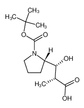 (2R,3R)-3-[(2S)-1-[(tert-butoxy)carbonyl]pyrrolidin-2-yl]-3-hydroxy-2-methylpropanoic acid 133565-38-5