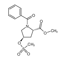 trans-N-benzoyl-4-mesyloxy-L-proline methyl ester 176439-43-3