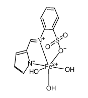 71689-21-9 structure, C11H11FeN2O6S+