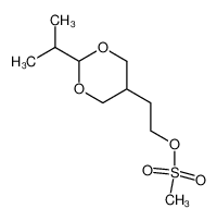 303184-98-7 Methanesulfonic acid 2-(2-isopropyl-[1,3]dioxan-5-yl)-ethyl ester