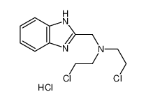 Benzimidazole, 2-([bis(2-chloroethyl)amino]-methyl)-, hydrochloride 14448-75-0