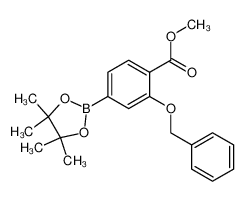 methyl 2-phenylmethoxy-4-(4,4,5,5-tetramethyl-1,3,2-dioxaborolan-2-yl)benzoate 1073355-16-4