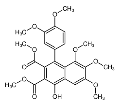 dimethyl 4-(3,4-dimethoxyphenyl)-1-hydroxy-5,6,7-trimethoxynaphthalene-2,3-dicarboxylate 104756-72-1