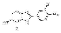 2-(4-amino-3-chlorophenyl)-4-chloro-1H-benzimidazol-5-amine 293762-50-2