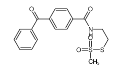 4-benzoyl-N-(2-methylsulfonylsulfanylethyl)benzamide 887352-65-0