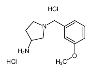 1-[(3-methoxyphenyl)methyl]pyrrolidin-3-amine,dihydrochloride 169452-16-8