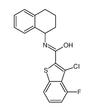 588673-80-7 structure, C19H15ClFNOS