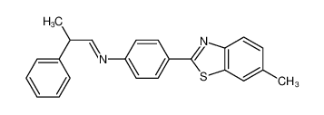 61185-83-9 N-[4-(6-methyl-1,3-benzothiazol-2-yl)phenyl]-2-phenylpropan-1-imine