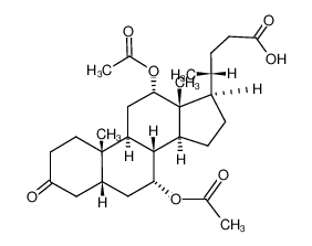 3-oxo-7α,12α-diacetoxy-5β-cholan-24-oic acid 300386-87-2