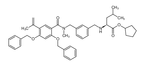 1351815-62-7 cyclopentyl N-(3-{[{[2,4-bis(benzyloxy)-5-(prop-1-en-2-yl)phenyl]carbonyl}(methyl)amino]methyl}benzyl)-L-leucinate