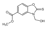 methyl 3-(hydroxymethyl)-2-sulfanylidene-1,3-benzoxazole-5-carboxylate