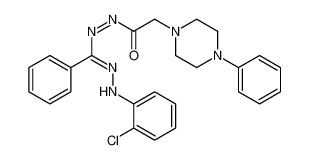 127718-31-4 N-[(E)-N-(2-chloroanilino)-C-phenylcarbonimidoyl]imino-2-(4-phenylpiperazin-1-yl)acetamide