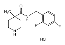 N-(2,4-Difluorobenzyl)-4-methylpiperidine-4-carboxamide hydrochloride 1185107-01-0