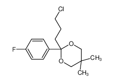 36714-65-5 2-(3-chloropropyl)-2-(4-fluorophenyl)-5,5-dimethyl-1,3-dioxane