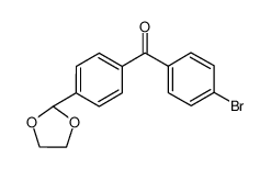 (4-bromophenyl)-[4-(1,3-dioxolan-2-yl)phenyl]methanone 898760-08-2