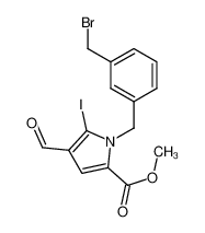 1374326-94-9 Methyl 1-(3-(bromomethyl)benzyl)-4-formyl-5-iodo-1H-pyrrole-2-carboxylate