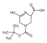 (2S)-4-[(2-methylpropan-2-yl)oxycarbonyl]-6-oxopiperazine-2-carboxylic acid 1240586-09-7