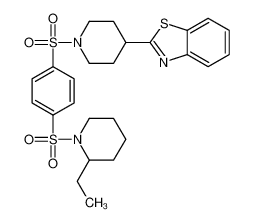 606082-74-0 structure, C25H31N3O4S3