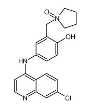 4-[(7-chloroquinolin-4-yl)amino]-2-[(1-oxidopyrrolidin-1-ium-1-yl)methyl]phenol 172476-17-4