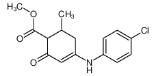 methyl 4-(4-chloroanilino)-6-methyl-2-oxocyclohex-3-ene-1-carboxylate 142458-16-0