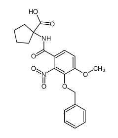 1-(3-Benzyloxy-4-methoxy-2-nitro-benzoylamino)-cyclopentanecarboxylic acid