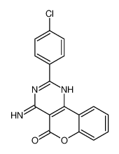 4-amino-2-(4-chlorophenyl)chromeno[4,3-d]pyrimidin-5-one 88071-59-4