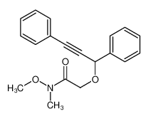 923026-39-5 2-(1,3-diphenylprop-2-ynoxy)-N-methoxy-N-methylacetamide