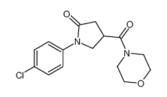 1-(4-chlorophenyl)-4-(morpholine-4-carbonyl)pyrrolidin-2-one 39630-16-5