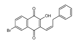 6-bromo-4-hydroxy-3-[(Z)-3-phenylprop-1-enyl]naphthalene-1,2-dione 7475-44-7